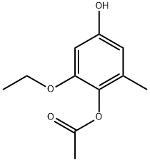 1,4-Benzenediol,2-ethoxy-6-methyl-,1-acetate(9CI) Struktur