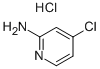 4-chloropyridin-2-amine hydrochloride 结构式