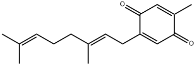 2-Methyl-5-[(2E)-3,7-dimethyl-2,6-octadienyl]-2,5-cyclohexadiene-1,4-dione,20227-76-3,结构式