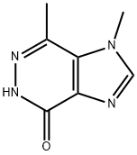 1,5-二氢-1,7-二甲基-4H-咪唑并[4,5-D]哒嗪-4-酮 结构式