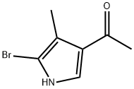 1-(5-溴-4-甲基-1H-吡咯-3-基)乙酮 结构式