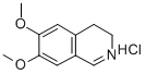 6,7-ジメトキシ-3,4-ジヒドロイソキノリン塩酸塩 化学構造式