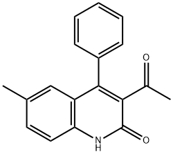 3-ACETYL-6-METHYL-4-PHENYLQUINOLIN-2(1H)-ONE,202331-94-0,结构式