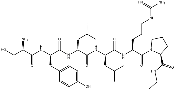 (D-LEU6,PRO-NHET9)-LHRH (4-9) 结构式