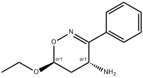 4H-1,2-Oxazin-4-amine,6-ethoxy-5,6-dihydro-3-phenyl-,trans-(9CI) 化学構造式