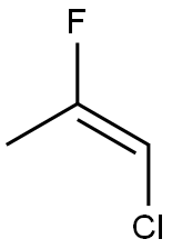 (E)-1-Chloro-2-fluoro-1-propene Struktur