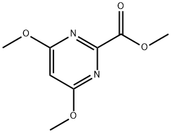 2-Pyrimidinecarboxylic acid, 4,6-dimethoxy-, methyl ester (9CI) Structure