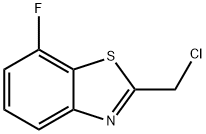 Benzothiazole, 2-(chloromethyl)-7-fluoro- (9CI), 202396-51-8, 结构式