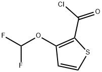 2-Thiophenecarbonyl chloride, 3-(difluoromethoxy)- (9CI) Struktur