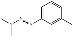 1-(3-メチルフェニル)-3,3-ジメチルトリアゼン 化学構造式