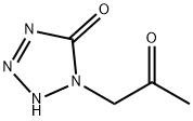 5H-Tetrazol-5-one, 1,2-dihydro-1-(2-oxopropyl)- (9CI) 结构式