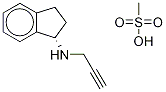 メシル酸(S)-ラサギリン 化学構造式