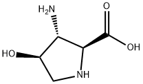 L-Proline, 3-amino-4-hydroxy-, (3R,4R)- (9CI),202473-22-1,结构式