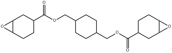 1,4-Cyclohexanedimethanol bis(3,4-epoxycyclohexanecarboxylate) 化学構造式