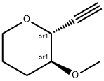 2H-Pyran, 2-ethynyltetrahydro-3-methoxy-, trans- (9CI) 结构式