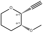 2H-Pyran, 2-ethynyltetrahydro-3-methoxy-, cis- (9CI) Struktur