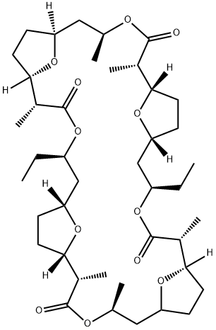 5,23-ジデメチル-5,23-ジエチルノナクチン 化学構造式