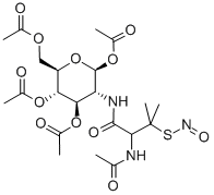 N-(S-NITROSO-N-ACETYL-D,L-PENICILLAMINE)-2-AMINO-2-DEOXY-1,3,4,6-TETRA-O-ACETYL-BETA-D-GLUCOPYRANOSE