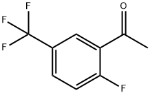 2'-フルオロ-5'-(トリフルオロメチル)アセトフェノン 化学構造式