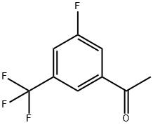 3'-フルオロ-5'-(トリフルオロメチル)アセトフェノン 化学構造式