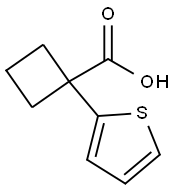 1-噻吩-2-基环丁基甲酸 结构式
