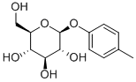 4-メチルフェニルβ-D-グルコピラノシド 化学構造式