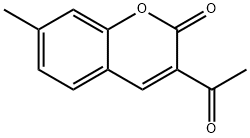 3-acetyl-7-methyl-2H-chromen-2-one Struktur