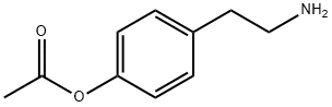 酢酸4-(2-アミノエチル)フェニル 化学構造式