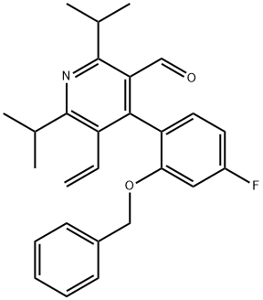202858-60-4 5-乙烯基-4-[4-氟-2-(苯基甲氧基)苯基]-2,6-双(1-甲基乙烯基)-3-吡啶甲醛