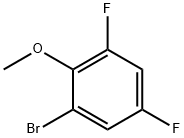 2-ブロモ-4,6-ジフルオロアニソール 化学構造式
