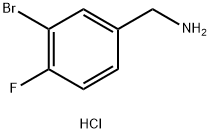 3-溴-4-氟苯甲胺 盐酸盐,202865-68-7,结构式