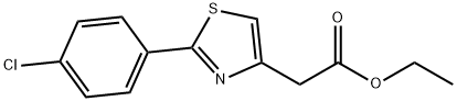 2-(4-chlorophenyl)-4-thiazoleacetic acid ethyl ester Structure