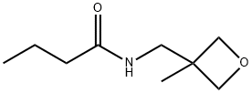 Butanamide,  N-[(3-methyl-3-oxetanyl)methyl]- Structure