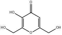 3-HYDROXY-2,6-BIS(HYDROXYMETHYL)-4-PYRONE Struktur