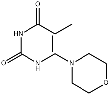 5-METHYL-6-(4-MORPHOLINYL)-2,4(1H,3H)-PYRIMIDINEDIONE Structure