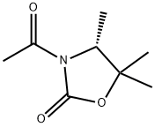 2-Oxazolidinone, 3-acetyl-4,5,5-trimethyl-, (R)- (9CI) Structure