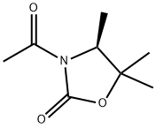 2-Oxazolidinone, 3-acetyl-4,5,5-trimethyl-, (S)- (9CI) 化学構造式