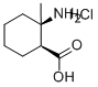 CIS-2-AMINO-2-METHYL-CYCLOHEXANE CARBOXYLIC ACID HYDROCHLORIDE Struktur