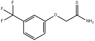 2-[3-(三氟甲基苯氧基)硫代乙酰胺 结构式