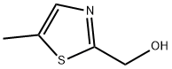 (5-メチル-1,3-チアゾール-2-イル)メタノール 化学構造式