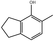 5-甲基-2,3-二氢-1H-茚-4-醇 结构式