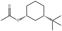 rel-3α*-tert-ブチルシクロヘキサン-1α*-オールアセタート 化学構造式