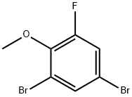 2,4-ジブロモ-6-フルオロアニソール 化学構造式