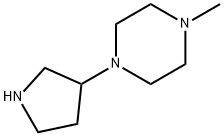 1-甲基-4-吡咯烷-3-基哌嗪三盐酸盐,202991-92-2,结构式