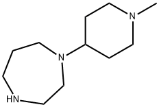 1-(1-甲基哌啶-4-基)-1,4-二氮杂环庚烷,202992-02-7,结构式