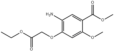 METHYL 3-AMINO-4-(2-METHOXY-2-OXOETHOXY)BENZOATE 结构式