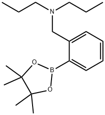 Dipropyl({[2-(tetramethyl-1,3,2-dioxaborolan-2-yl)phenyl]methyl})amine Structure