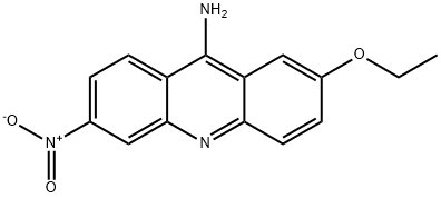 2-エトキシ-6-ニトロ-9-アクリジンアミン 化学構造式