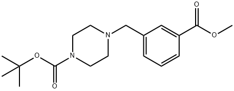 TERT-BUTYL 4-[3-(METHOXYCARBONYL)BENZYL!PIPERAZINE-1-CARBOXYLATE, 97+%|4-(3-(甲氧基羰基)苄基)哌嗪-1-羧酸叔丁酯