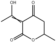 2H-Pyran-2,4(3H)-dione, dihydro-3-(1-hydroxyethylidene)-6-methyl- (9CI) Structure